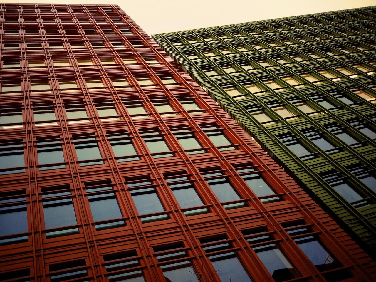 A view evoking the corporate world