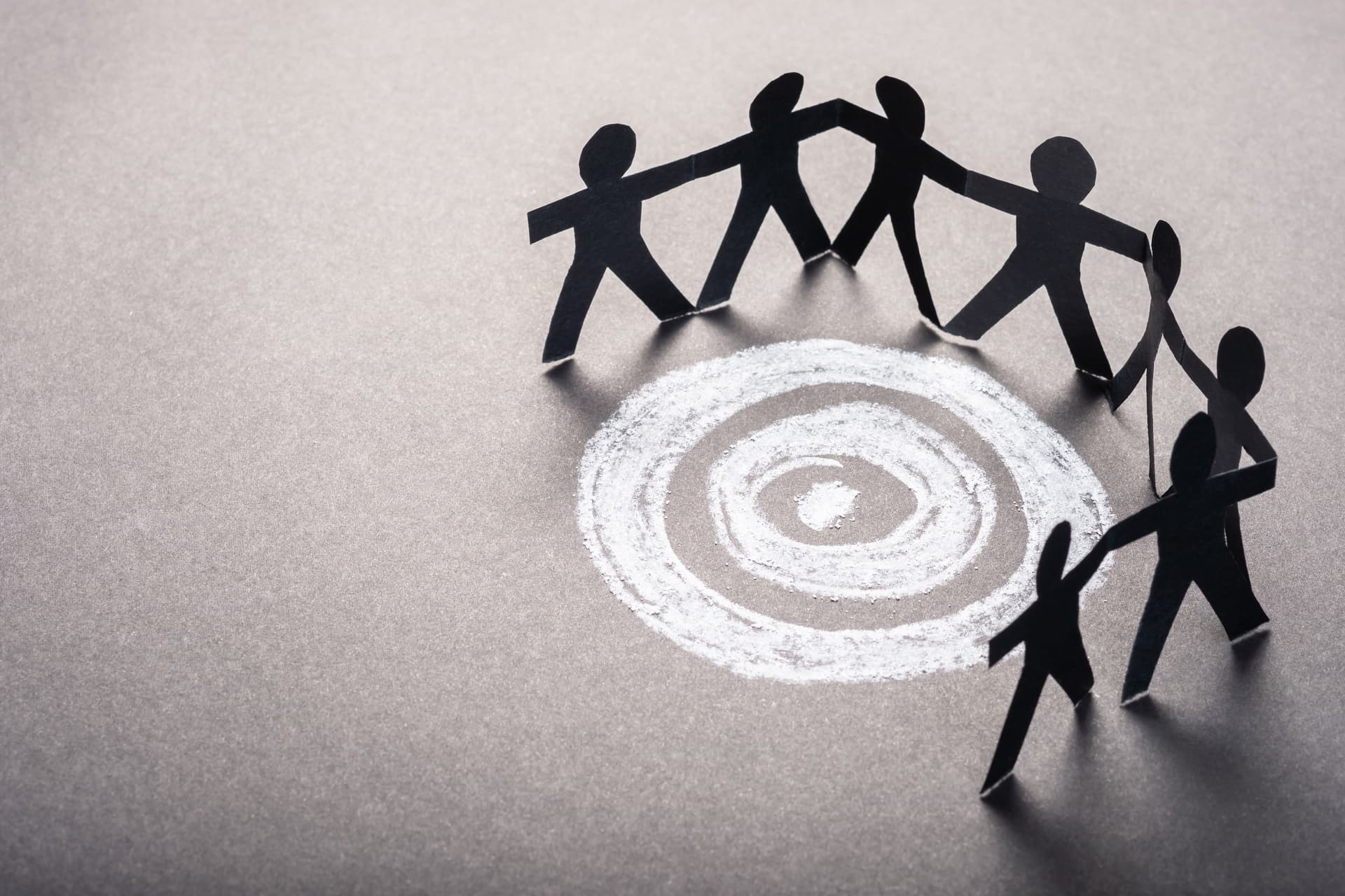 A team meeting with overlapping conversations